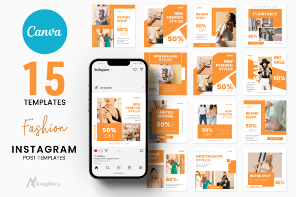 Download 15 New Fashion Instagram Post Templates - Instagram post template Collection