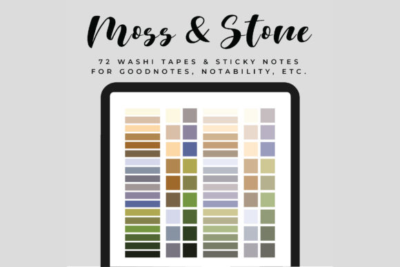 Download Digital Washi Tapes &amp; Sticky Notes - Digital Collection