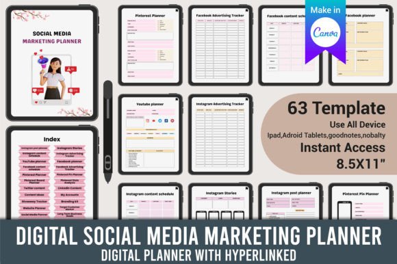 Download Digital Social Media Marketing Planner - Digital Collection