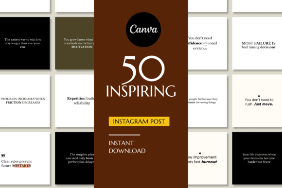 Download POSITIVE 50 INSTAGRAM POST TEMPLATE - Instagram post template Collection