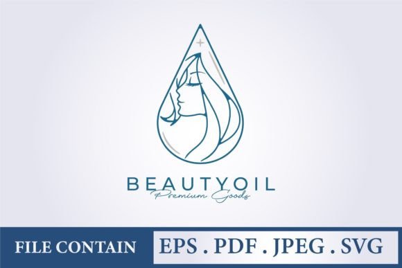 Download Abstract Beauty Oil or Water Drop Logo - Premium Bundle