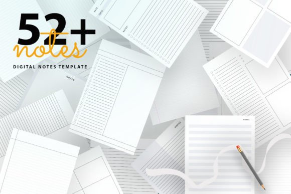 Download Digital Notes Template Bundle Pack - Digital Collection