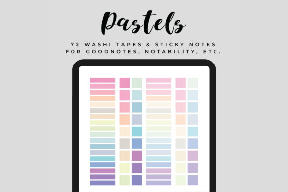 Download Digital Washi Tapes &amp; Sticky Notes - Digital Collection