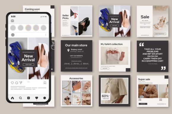 Download Clothing Fashion Instagram Post Template - Instagram post template Collection