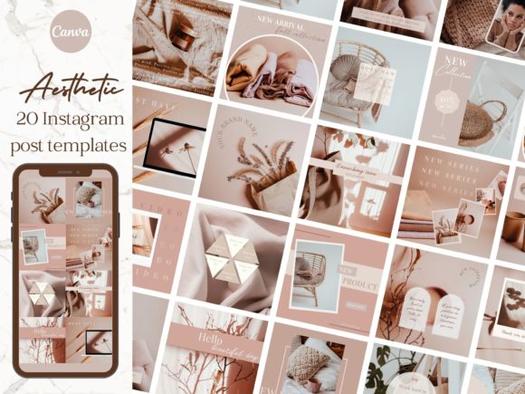 Download Aesthetic Brand Instagram Post Templates - Instagram post template Collection