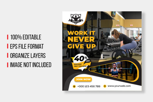 Download Social Media Post for Fitness Center - Fitness center Collection
