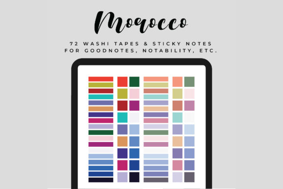 Download Digital Washi Tapes &amp; Sticky Notes - Digital Collection