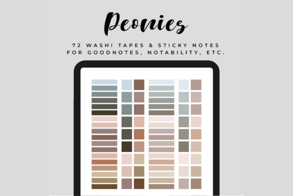 Download Digital Washi Tapes &amp; Sticky Notes - Digital Collection