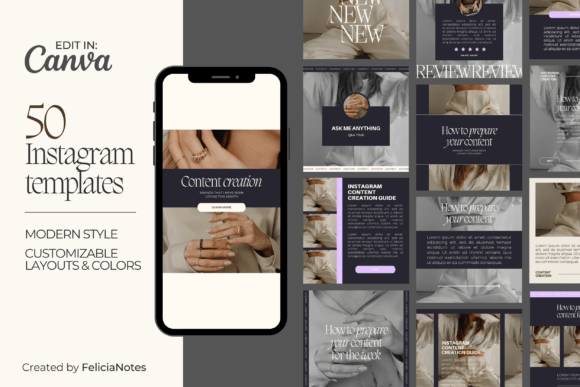 Download Dark Modern Instagram Post Template - Instagram post template Collection